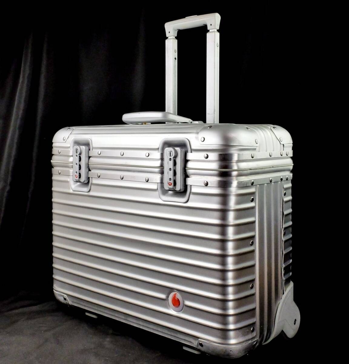 Rimowa Vodafone Topas Pilot Trolley 36L Silver 2-wheels Carry Case