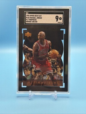 1998 Upper Deck MJx Michael Jordan Timepieces Bronze 180/230 SGC 9 #102