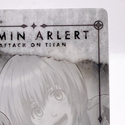 Armin Arlert No.09 Attack On Titan Metalic Holo Card Made In Japan