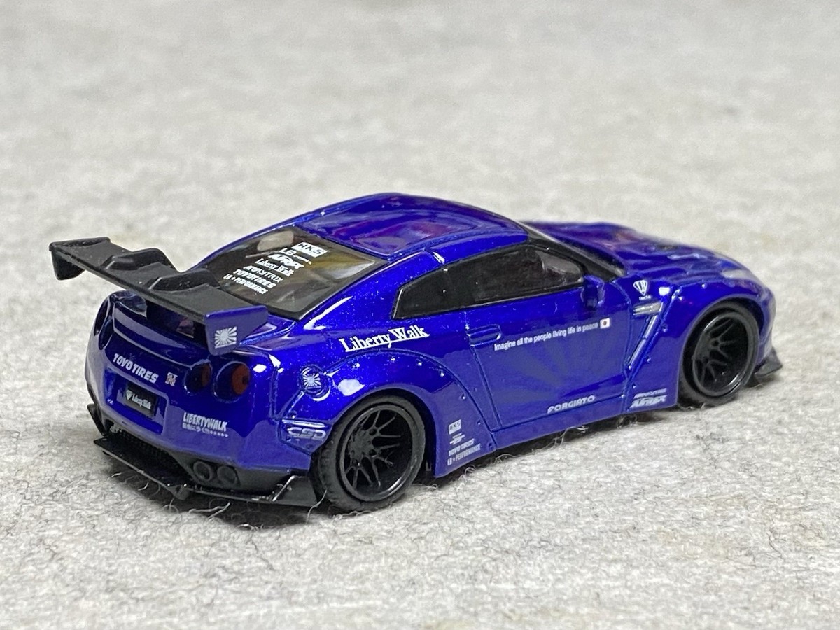 MiniGT LB Works Nissan GT-R R35 Candy Blue LB Exclusive No