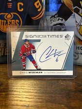 CHRIS WIDEMAN SIGN OF THE TIMES AUTO 2022-23 UD SP AUTHENTIC #SOTT-CW