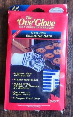 The Ove Glove 2-Pack - Oven Mitts - Superior Hand Protection from Heat and Flame