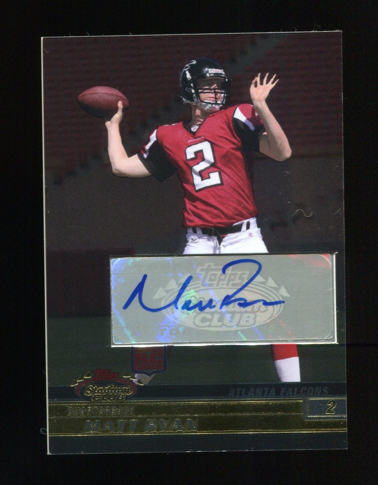 Matt Ryan Stadium Club #101 Autograph