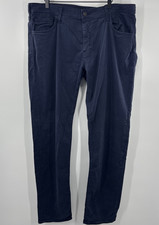 Mavi Jeans Mens 40x35 Zach Straight Leg 5-Pocket Trousers Stretch Flex Blue