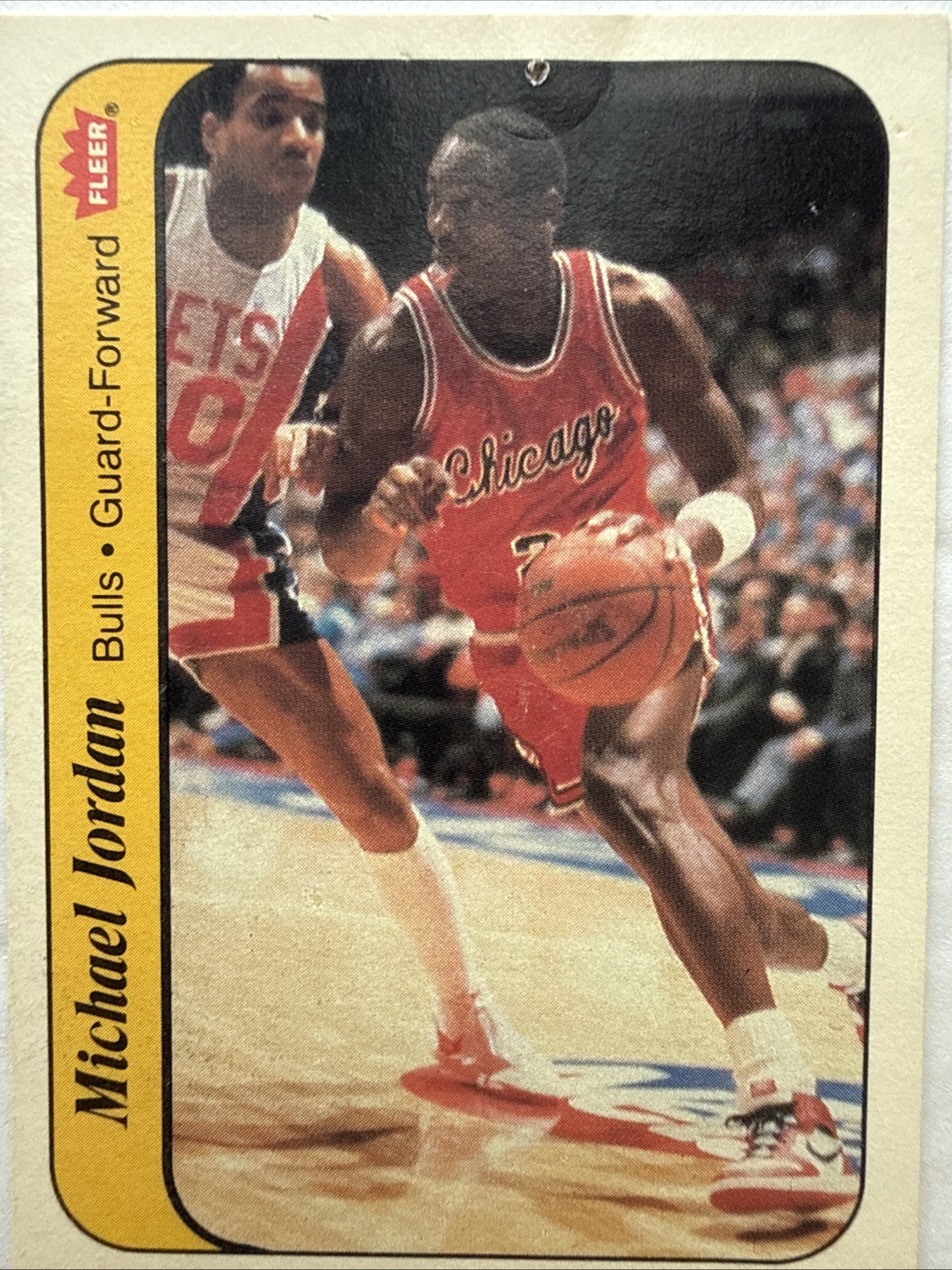 1986-87 Fleer Michael Jordan Rookie Sticker RC #8 Chicago Bulls Stickers. 86/87 view 13