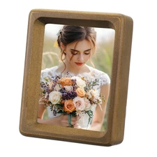 3 x 4" Wood Mini Photo Frames Wooden Finish Picture Frame, Walnut Color