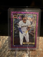 2026 Topps Series 1 Pink Crackle Jackson Chourio Milwaukee Brewers