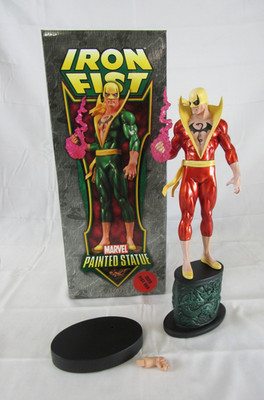 DEFECTIVE Bowen Designs Marvel 15 Iron Fist Red Version Full Size Statue G3D