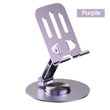 Metal Phone Desktop Holder 360 Degree Rotation Foldable Bracket Lazy Portable De