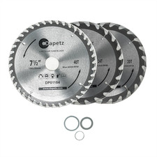 TCT Circular Saw Blades 20T 24T & 40T 190 x 30mm Teeth Fits Bosch Dewalt Makita