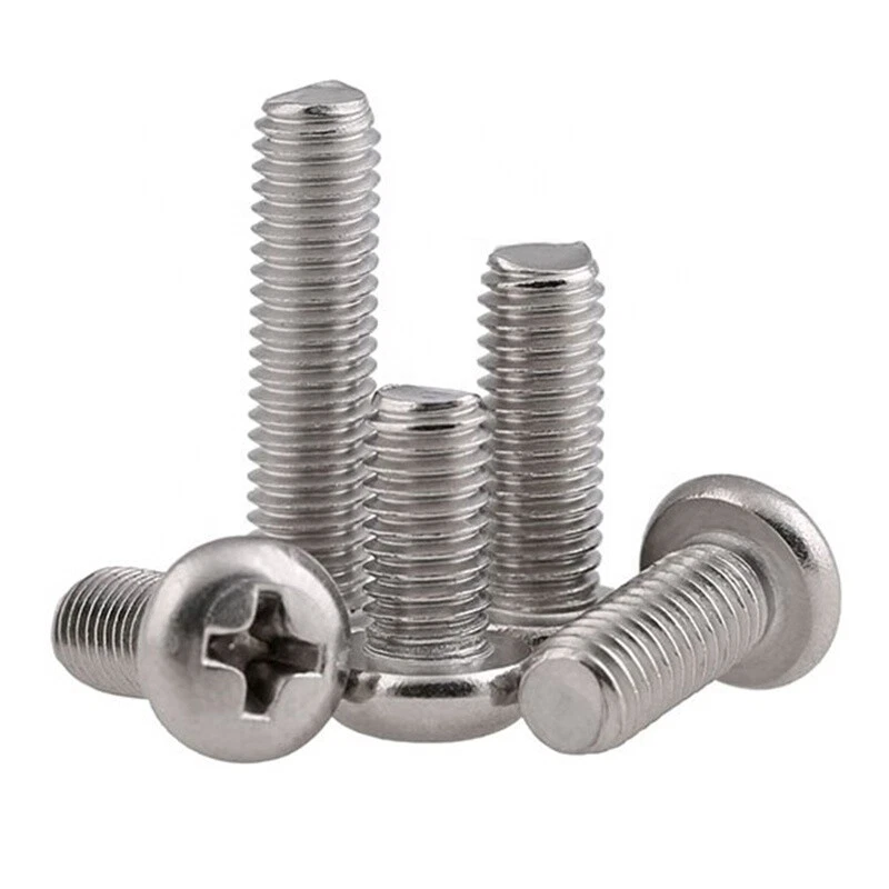 HIGHLAND FASTENERS LTD M6 / 6mm Machine Screw Pozi Pan Head Bolts Screws Mild Steel ZP DIN7985