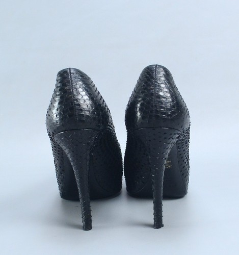 DOLCE & GABBANA D&G $1450 Snake Leather Heels Pump Shoes 37 US6.5 Made in Italy - Picture 3 of 15