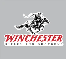 Winchester Rifles and Shotguns Vinyl Decal 4" tall x7" wide - Indoor/Outdoor