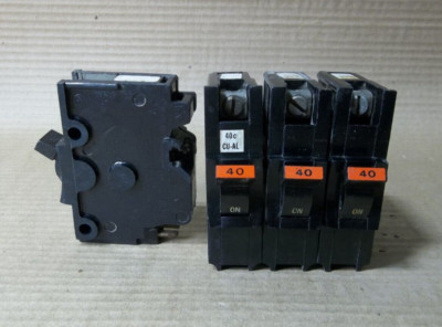 LOT OF 4 FPE Federal Pacific Type NA NA140 1 Pole 40 Amp 120V Circuit Breaker