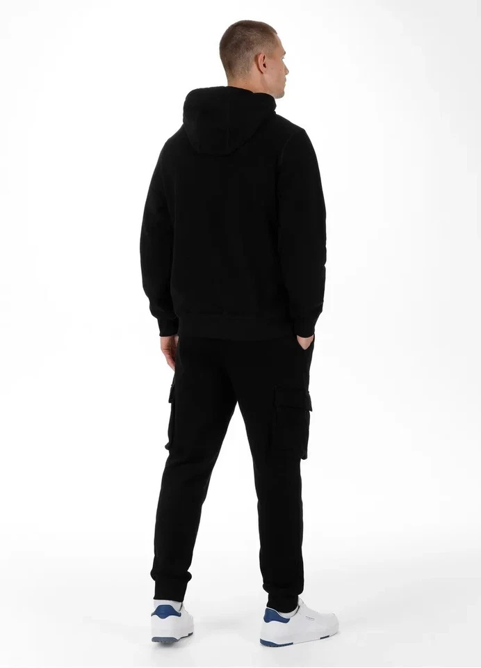 Sweat à capuche homme PitBull HOODED HILLTOP coton Hoodie sweat à capuche Noir - Photo 3/4