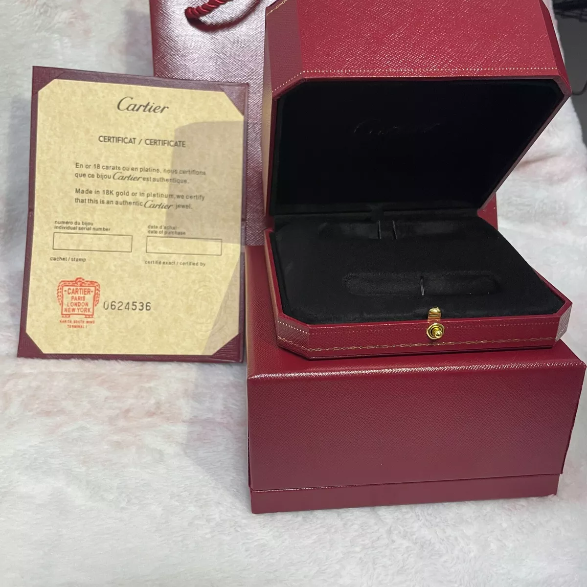 Love Bracelet Box Clou Gift Bag Cartier Jewelry Empty Box Certification Card