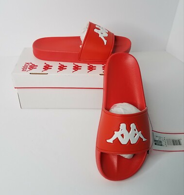 Kappa Authentic Adam 2 Slides Red Orange-White | eBay display picture 1