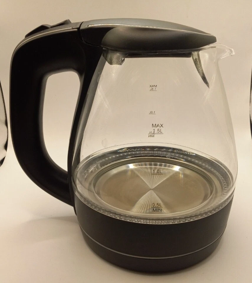 Chaleira elétrica Ovente KG83B 1,5L vidro sem fio - Preta. Base não incluída - Imagem 3 de 4