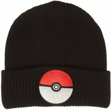 Nintendo Pokemon Pokeball Cuffed Knit Beanie New