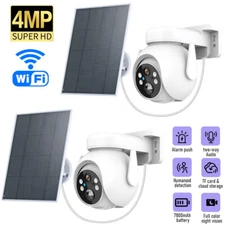 4K HD Camara De Seguridad Solar Inalambricas Para Exterior Con Vision Nocturna