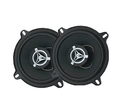 Power Acoustik EF-52 5.25" 2-Way Coaxial Speakers - 300W Carbon Fiber Car Speakers