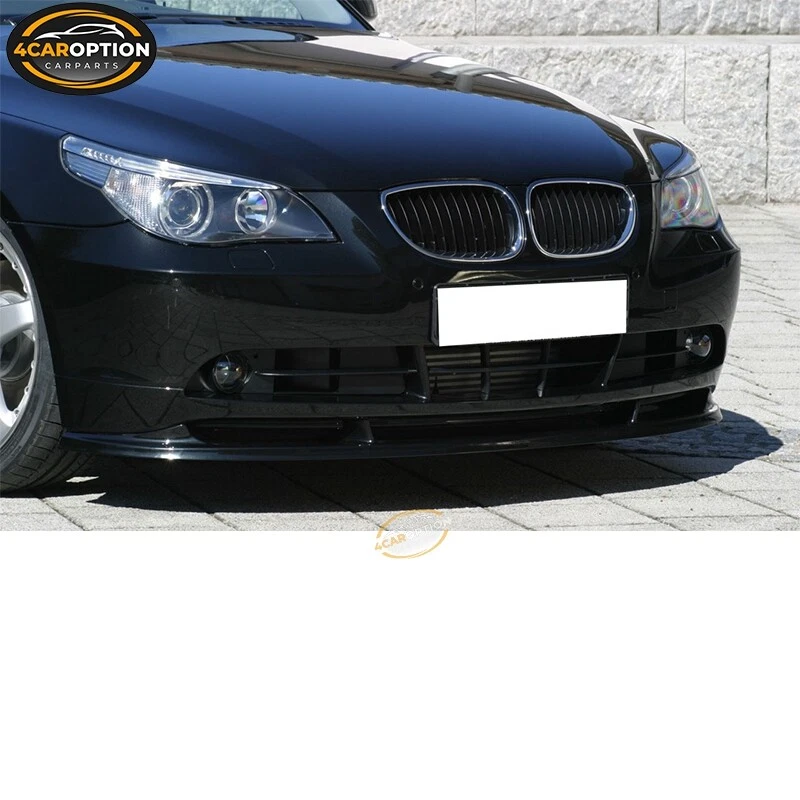 Fits 04-07 BMW E60 530 525 535 H-Style Front Bumper Lip Spoiler Splitter PU Foto 3 de 4