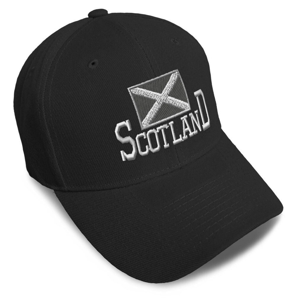 Baseball Cap Scotland Flag Scottish Black Embroidery Dad Hats for Men & Women