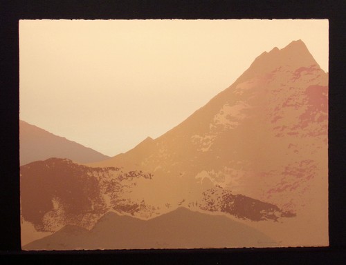 Nancy Denison "Castle" Hand Signed Limited Edition Serigraph Art, 1978, mountain - Picture 2 of 5