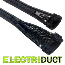 Expandable Braided Zipper Sleeving Wrap - 3ft to 10ft - Electriduct
