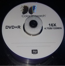 DVD R 50 Disc 16X 4.7GB Color Research Optistor
