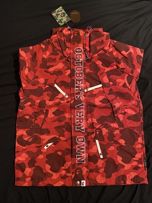 red bape snowboard jacket