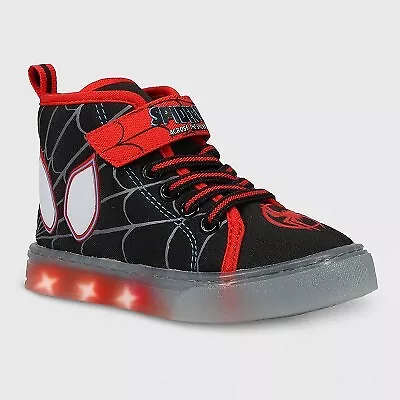 Toddler Boys Marvel Spider Man Hi Top Sneakers Black 12T eBay
