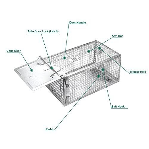 SZHLUX Rat Trap,Traps Work for Indoor and Outdoor,Small Rodent Animal-Mice Vo... - Picture 1 of 6