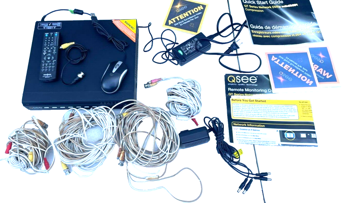 Q-See 4 Channel D1 Recording DVR QT504, (No Cameras Included) | eBay