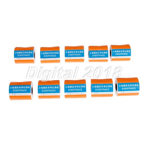 10 Rolls 50mm*20m Thermal Printing Paper for ECG/EKG Machine Patient Monitor - Picture 2 of 10