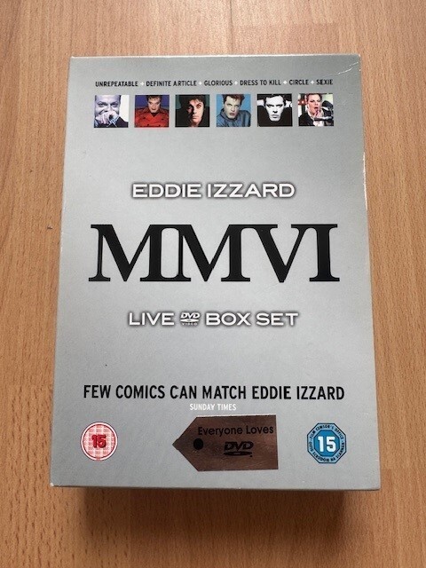 Eddie Izzard MMVI Live DVD Boxset - Very Good Condition
