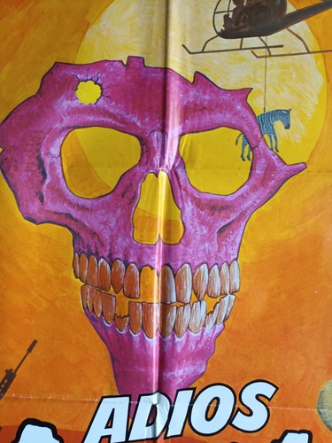 Africa Addio ORIGINAL Spanish '81 POSTER skull Africa sunset art Jacopetti - Picture 3 of 4