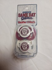 Texas A M Aggies Baby Pacifiers 2 Pack Collectibles Only From 2011 NOS