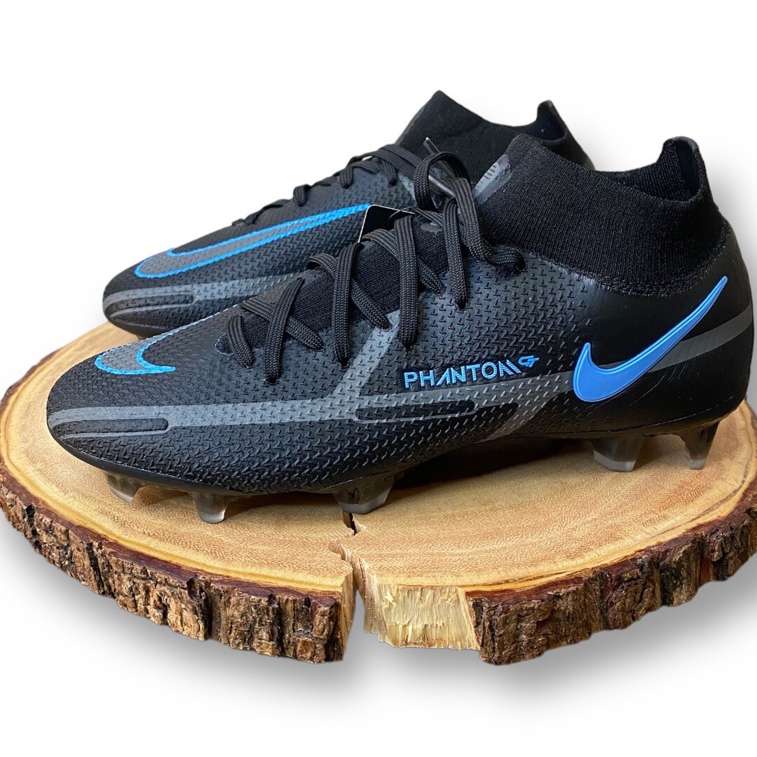 New Nike Phantom GT2 Elite DF FG “Black Grey Blue” Soccer  display picture 3