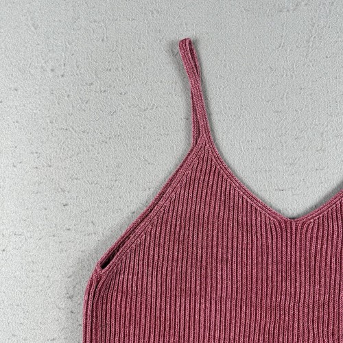 Outerknown Tank Top Women’s Large Red Knit Cotton V Neck Sleeveless - Picture 16 of 16