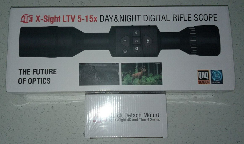 ATN X-Sight LTV 5-15x Day Night Hunting Scope AND Quick Detach Mount==SHIPS FREE