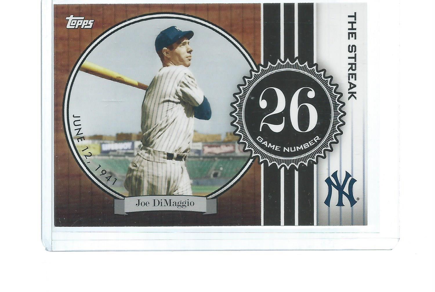 2007 TOPPS BASEBALL JOE DIMAGGIO THE STREAK #JD26