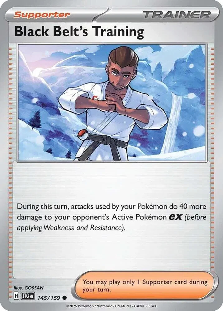 Black Belt's Training 145/159 Journey Together JTG Pokemon Card NM