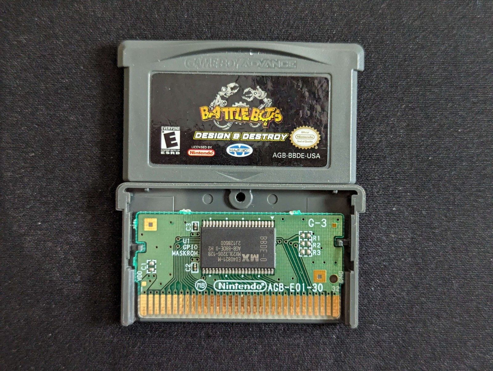 BattleBots: Design & Destroy (Nintendo Game Boy Advance) TESTED AND WORKING