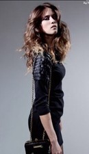 Firetrap by Sunday Girl Vegan Leather Elvis Dress Body Con Sz L PERFECT