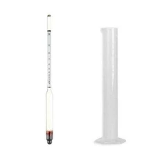 Alcohol Hydrometer Proof Tralle 0-200 ABV 0-100% Moonshine Distilling Test Jar