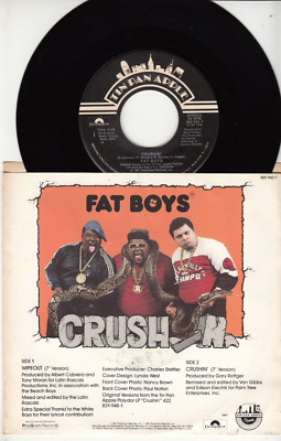 FAT BOYS and THE BEACH BOYS - WIPEOUT - 45 WPS - GREAT SHAPE