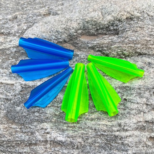 6pcs 1.75" Integrated Arrow Shield Feathers Vanes Shaft DIY Target Archery - Picture 11 of 19