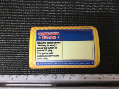 Namco Mario Kart Arcade GP   cancel button  decal new old stock