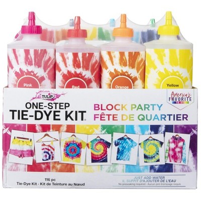 16 oz 8 Color Tie-Dye Kit Block Party for Rainbow Crafts